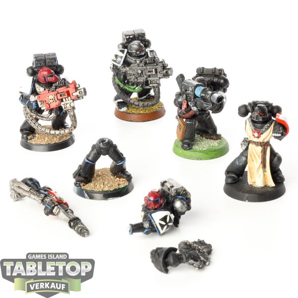 Black Templars - 5 x Devastator Squad klassisch - teilweise bemalt