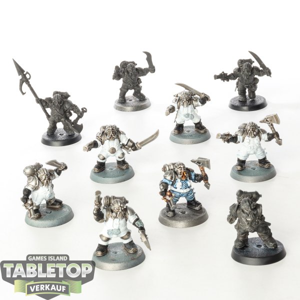 Kharadron Overlords - 10 Arkanaut Company - teilweise bemalt