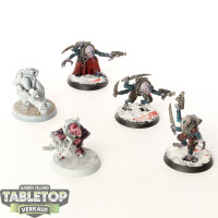 Genestealer Cults - 5 x Acolyte Hybrids - teilweise bemalt