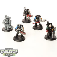 Deathwatch - 5 x Veterans - teilweise bemalt