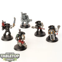 Deathwatch - 5 x Veterans - teilweise bemalt