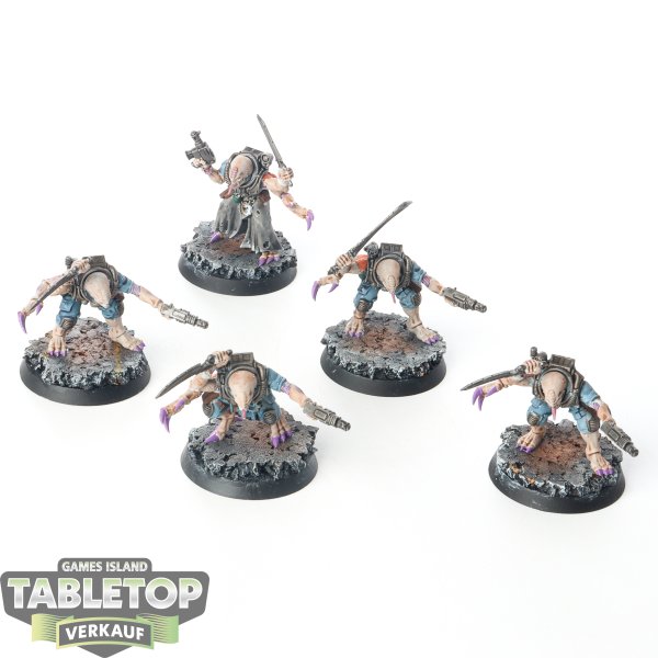 Genestealer Cults - 5x Acolyte Hybrids - bemalt