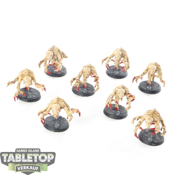 Genestealer Cults - 8x Genestealers klassisch - bemalt