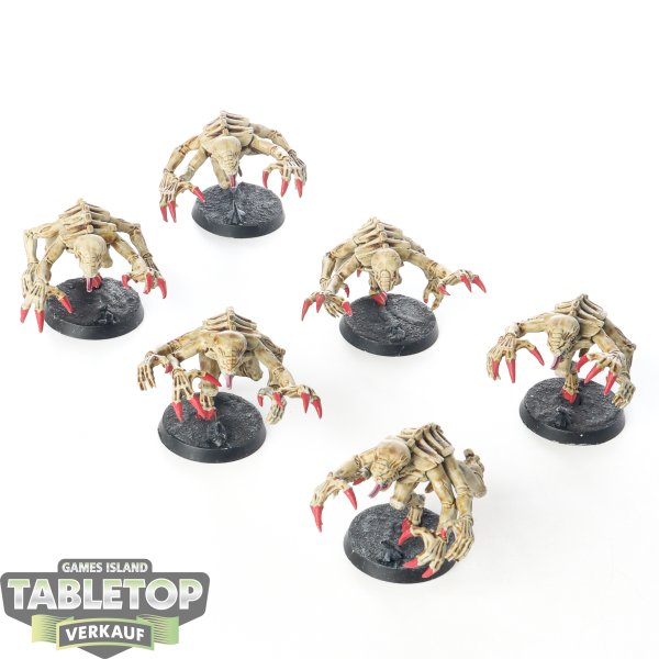 Genestealer Cults - 6x Genestealers klassisch - bemalt