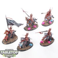 Soulblight Gravelords - 5x Blood Knights - bemalt