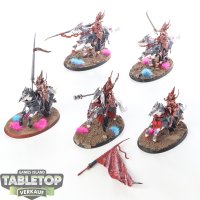 Soulblight Gravelords - 5x Blood Knights - bemalt