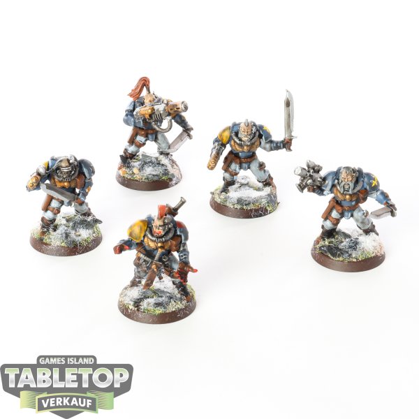 Space Marines - 5x Scouts (Classic) - bemalt