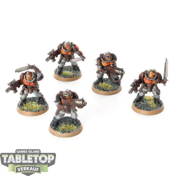 Space Marines - 5x Scouts (Classic) - bemalt