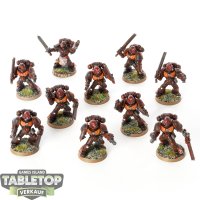 Space Marines - 10x Tactical Marines (Classic) - bemalt