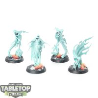 Nighthaunt - 4x Myrmourn Banshees - teilweise bemalt