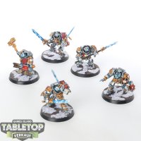 Grey Knights - 5x Terminator Squad - bemalt