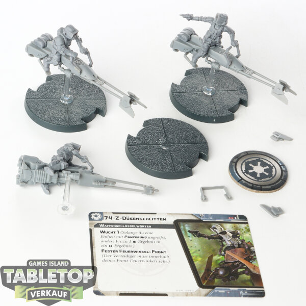 Galaktisches Imperium - 3x Z-74-Düsenschlitten - unbemalt