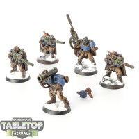 Space Marines - 5 x Scouts klassisch - teilweise bemalt