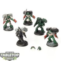 Dark Angels - 5x Assault Squad klassisch - teilweise bemalt