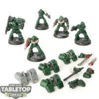 Dark Angels - 5x Assault Squad klassisch - teilweise bemalt