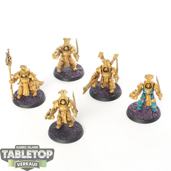 Thousand Sons - 5 Scarab Occult Terminators - teilweise bemalt