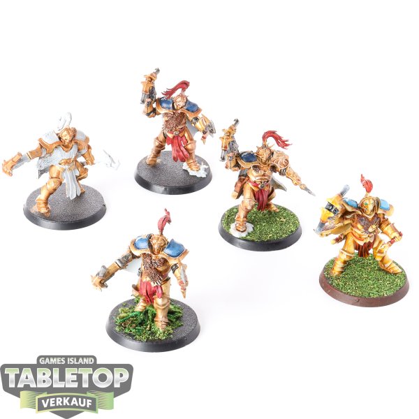 Stormcast Eternals - 5x Vanguard-Hunters - teilweise bemalt