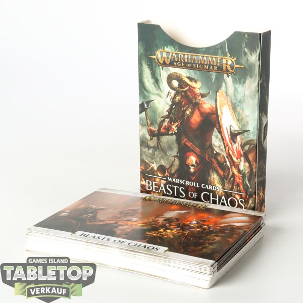 Beasts of Chaos - Warscroll Karten 2te Edition - deutsch