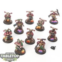 Chaos Space Marines - 10x Chaos Space Marines - bemalt