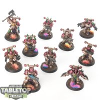 Chaos Space Marines - 10x Chaos Space Marines - bemalt