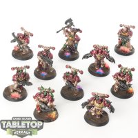 Chaos Space Marines - 10x Chaos Space Marines - bemalt