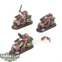 Space Marines - 3x Outriders - bemalt