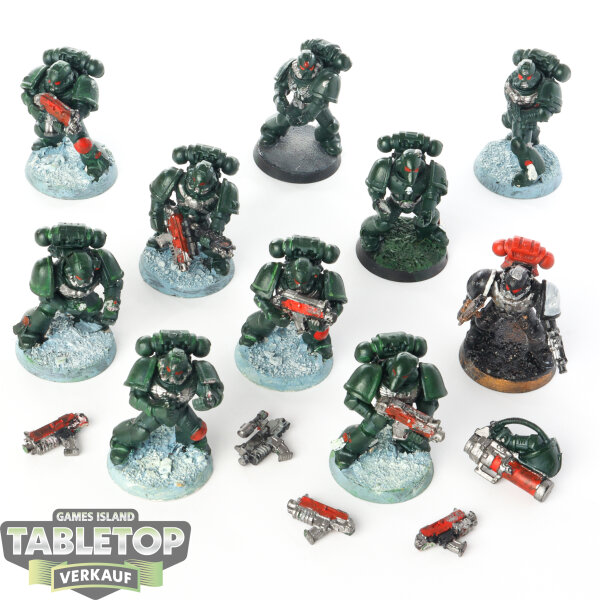 Space Marines - 10x Tactical Squad klassisch - teilweise bemalt