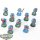 Space Marines - 10x Tactical Squad klassisch - teilweise bemalt