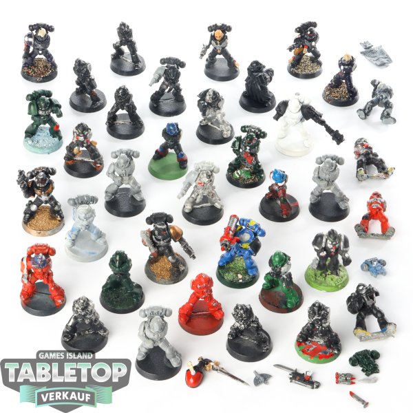 Space Marines - Diverse Modelle - teilweise bemalt