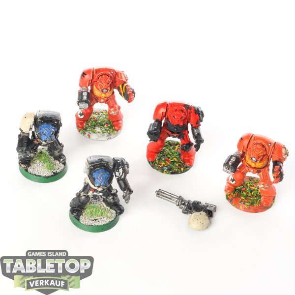 Space Marines - 5x Terminator Assault Squad Klassisch - teilweise bemalt