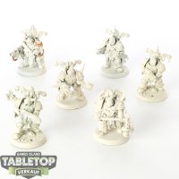 Death Guard - 6 Plague Marines - teilweise bemalt