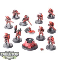 Tau Empire - 10 x Fire Warriors Strike Team - bemalt