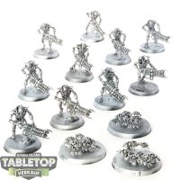 Necrons - 10 Necron Warriors & 3 Scarabs - teilweise...