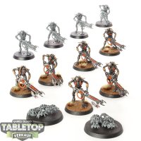 Necrons - 10 Necron Warriors & 2 Scarabs - teilweise...