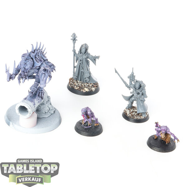 Genestealer Cults - 5x Broodcoven - teilweise bemalt