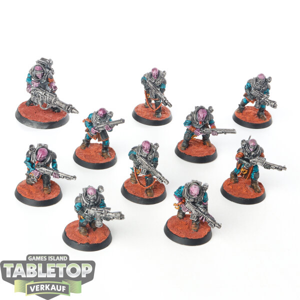 Genestealer Cults - 10x Neophyte Hybrids - bemalt