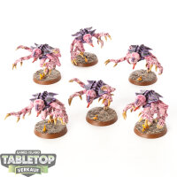 Tyraniden - 6 Genestealers klassisch - bemalt