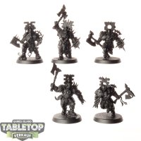 Blades of Khorne - 5 x Blood Warriors - grundiert