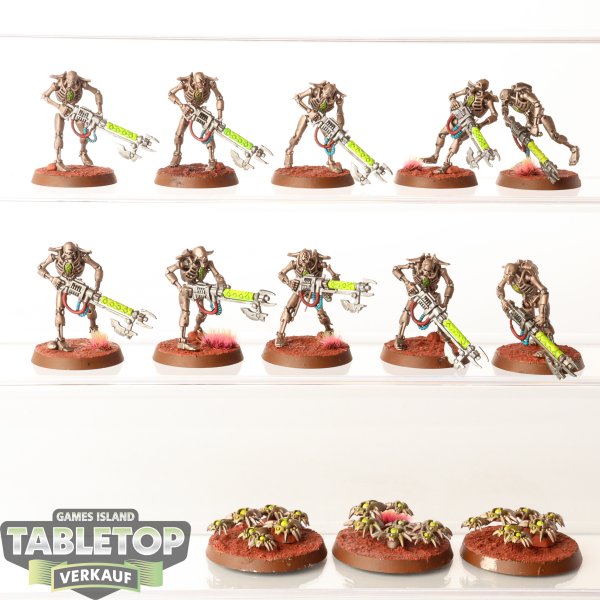 Necrons - 10 x Necron Warriors - bemalt