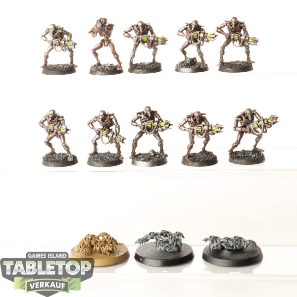Necrons - 10 x Necron Warriors klassisch - bemalt
