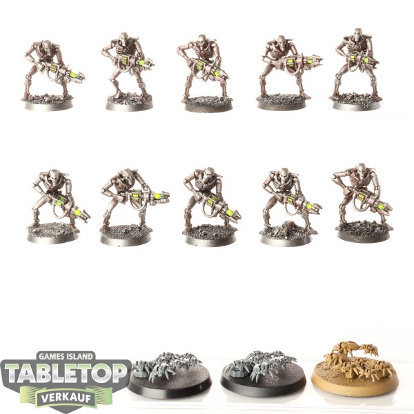 Necrons - 10 x Necron Warriors klassisch - bemalt