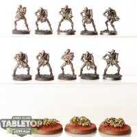 Necrons - 10 x Necron Warriors klassisch - bemalt