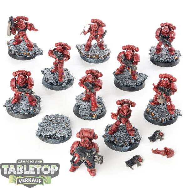 Space Marines - 10 x Tactical Squad - bemalt