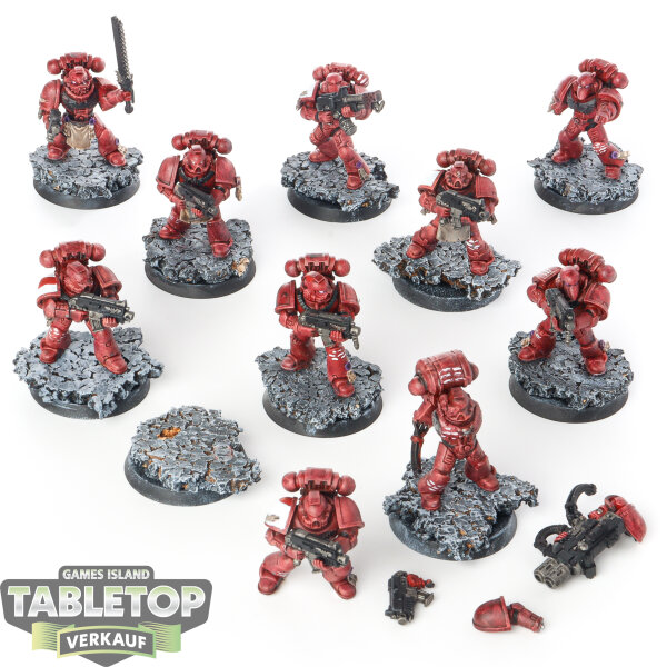 Space Marines - 10 x Tactical Squad - bemalt