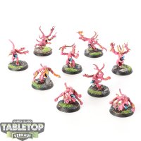 Disciples of Tzeentch - 9x Pink Horrors of Tzeentch - bemalt