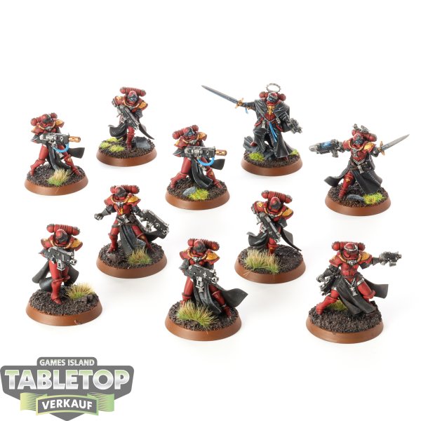 Adepta Sororitas - 10x Battle Sisters Squad - bemalt