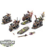 Chaos Space Marines - 4x Chaos Bikers - bemalt