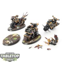 Chaos Space Marines - 3x Chaos Bikers - bemalt