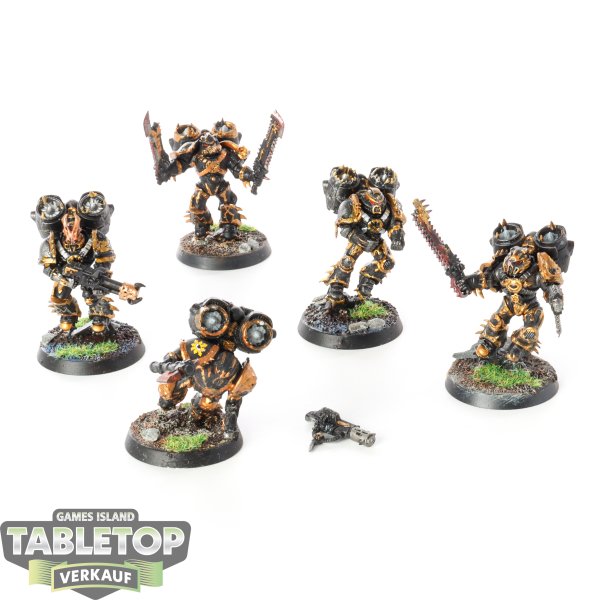 Chaos Space Marines - 5x Raptors - bemalt