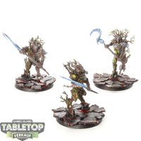 Sylvaneth - 3 x Kurnoth Hunters - teilweise bemalt